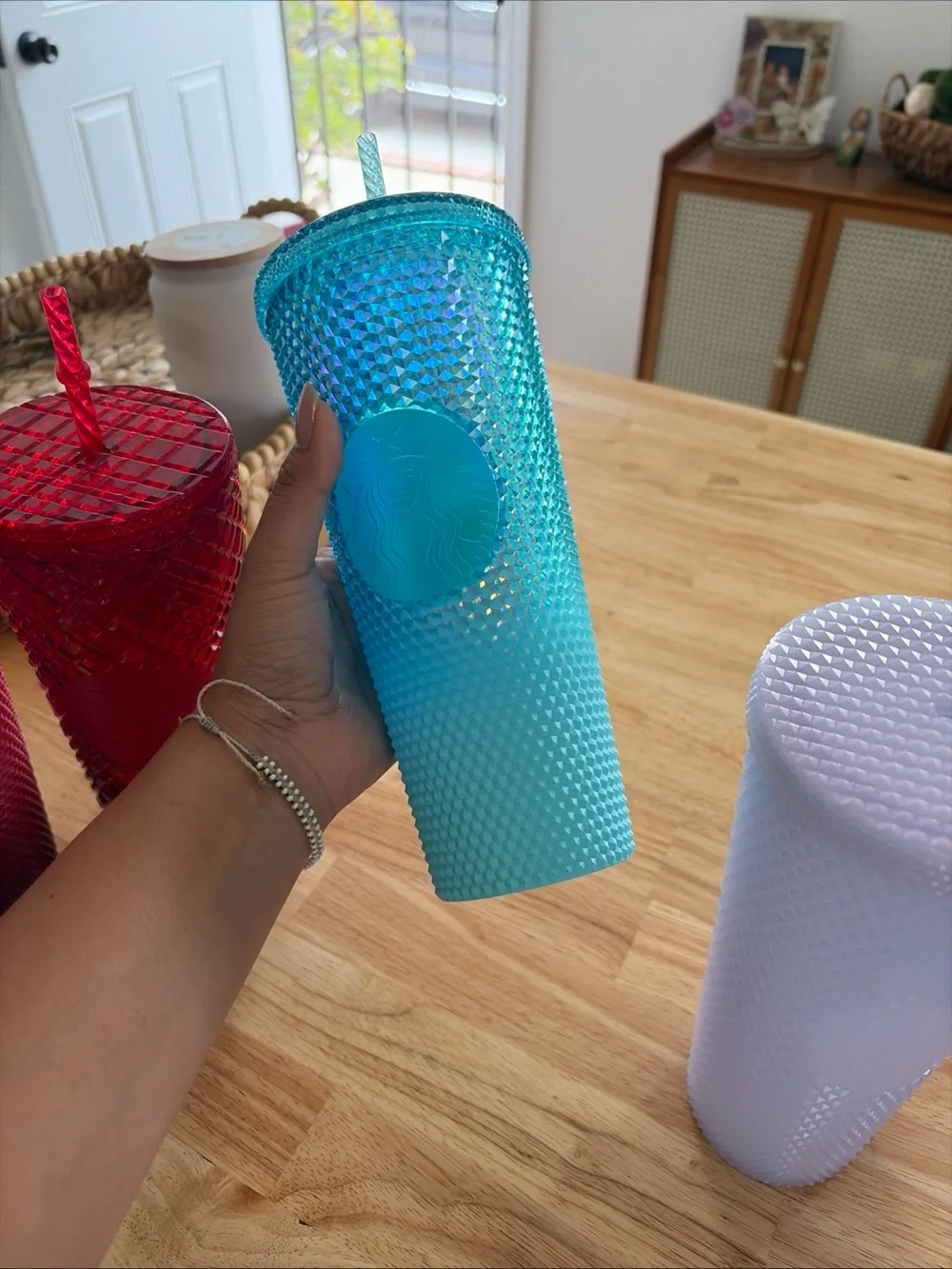 Starbucks Studded Tumbler Set in Pink, Red, Blue, Teal, Purple, Clear